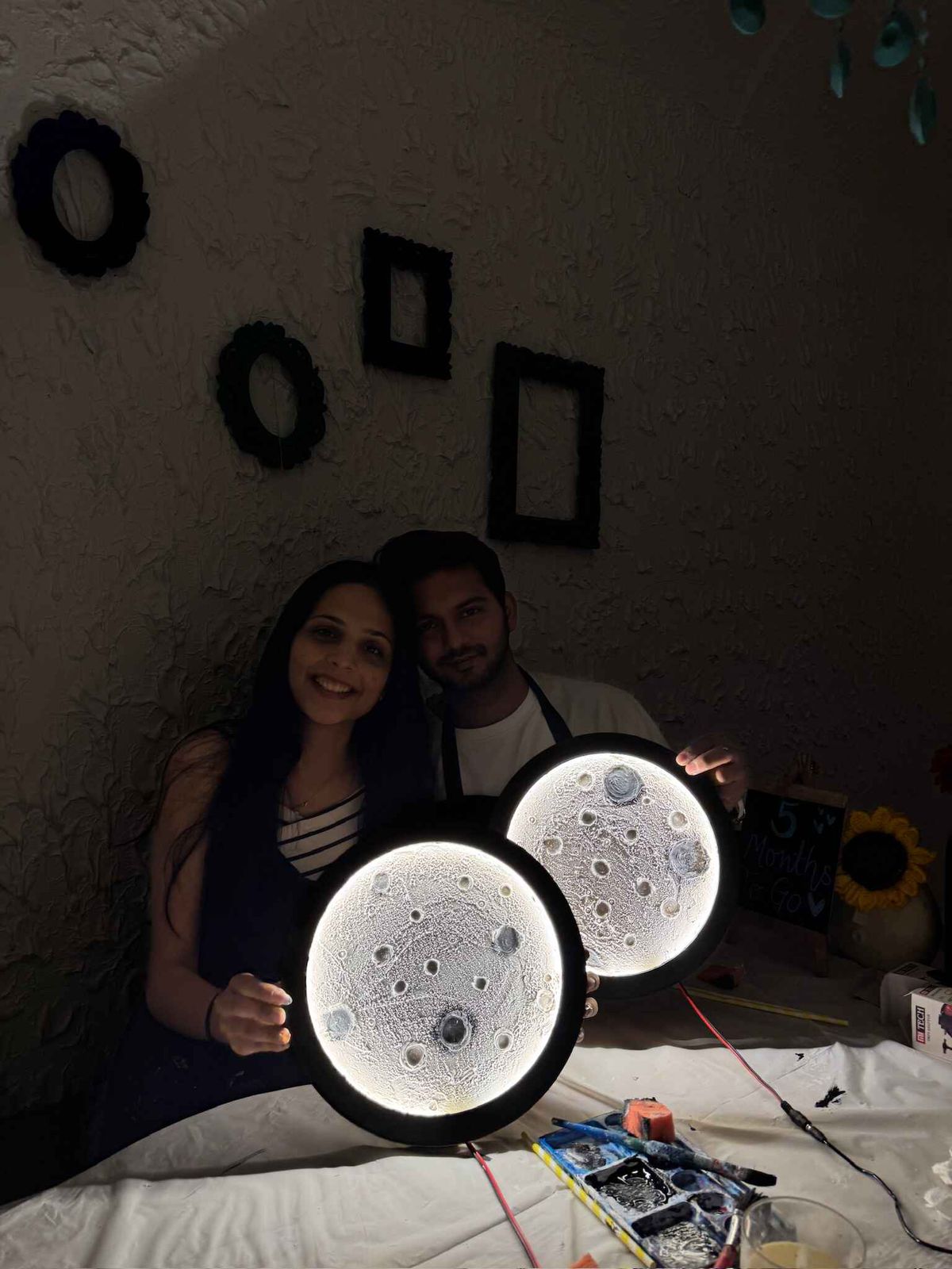 DIY 3D Moon Lamp Date