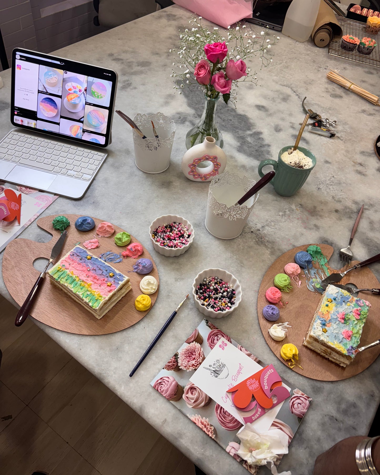 Sip & Paint Cake Painting Experience For Two