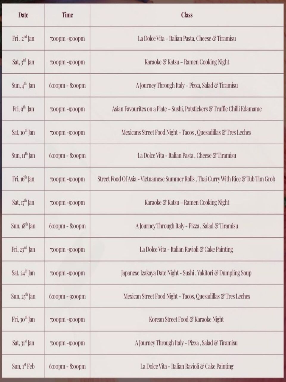 Wholesome Cooking Experience For One