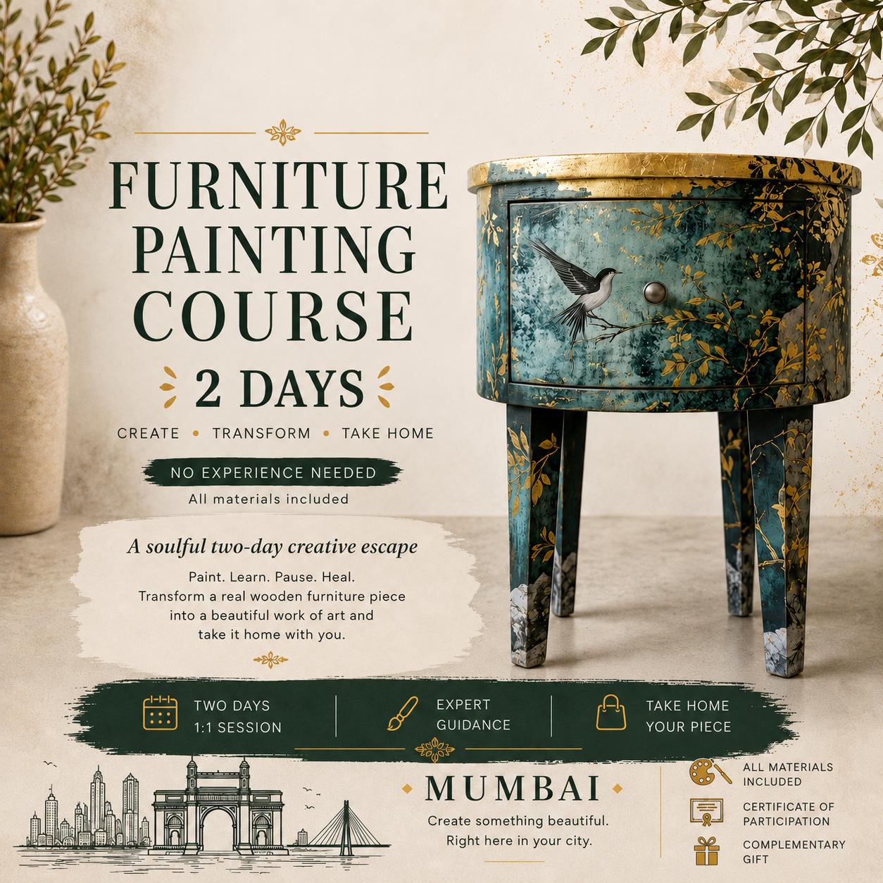 Statement Furniture Makeover Course For One