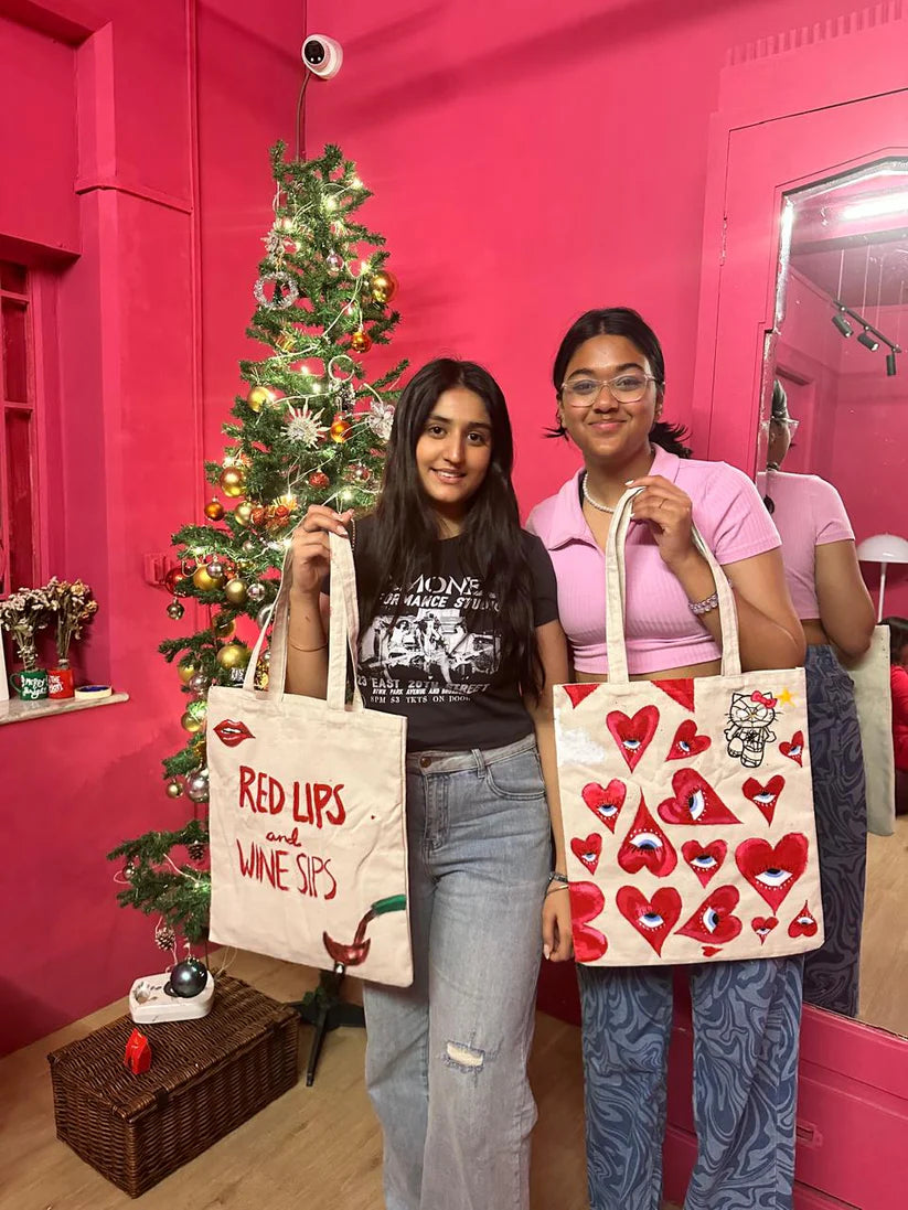 Tote Bag Painting for Two
