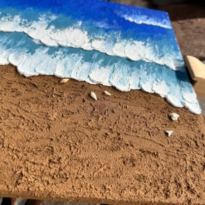 3D Sand Art Painting: Textured Canvas Experience for One