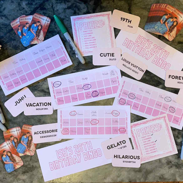 Design Your Own Personalized Bingo