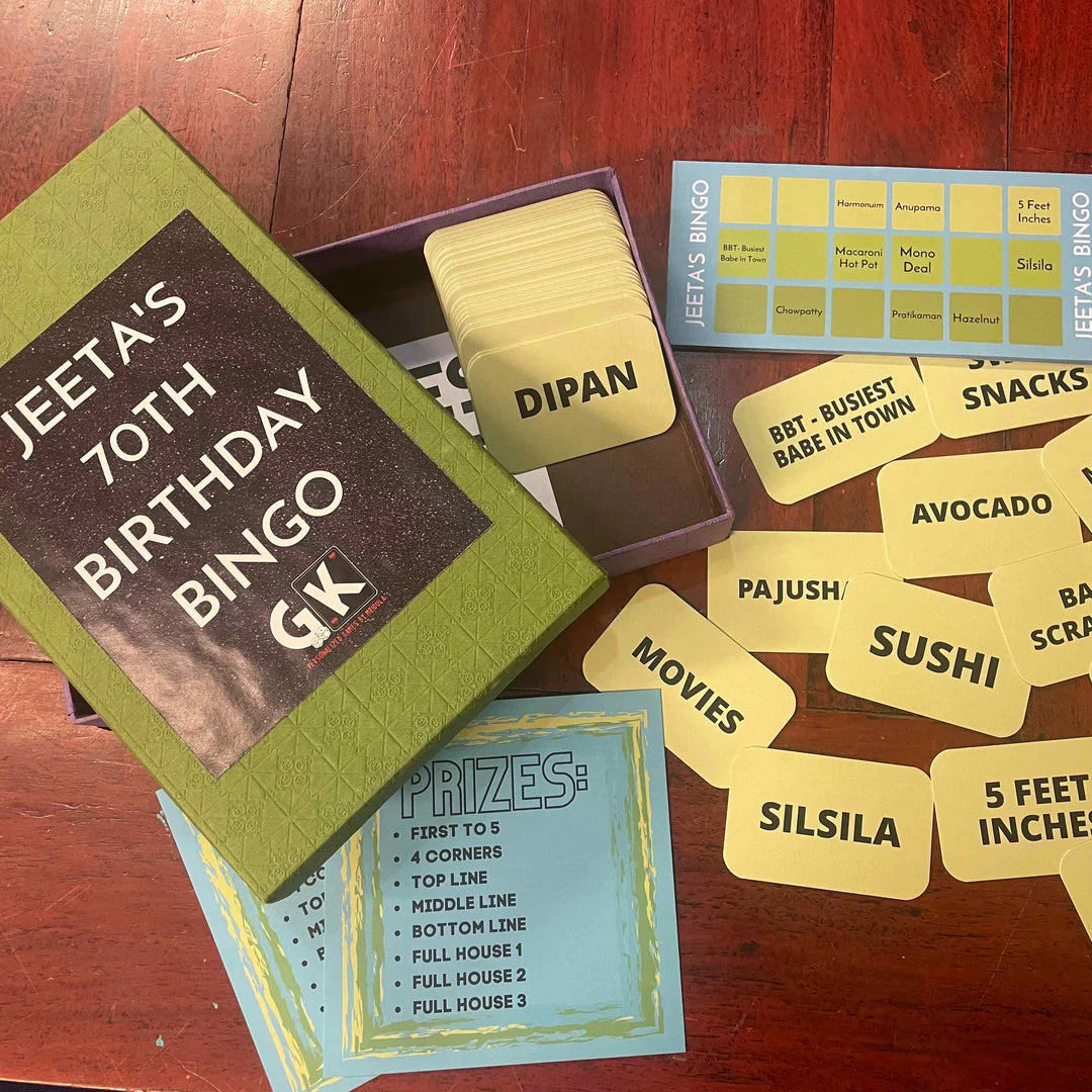 Design Your Own Personalized Bingo For One