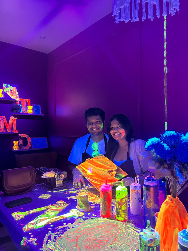 Neon Techno & Paint Date for Two