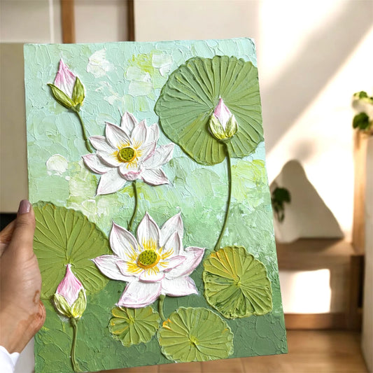 Make Your Own 3D Lotus Texture Art For Two