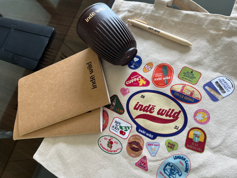 Inde Wild branded notebooks and pens