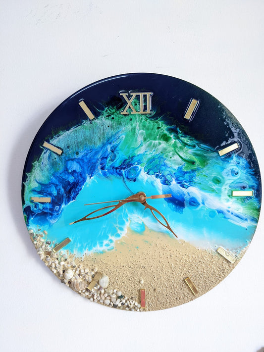 Make Your Own Resin Ocean Clock For Four