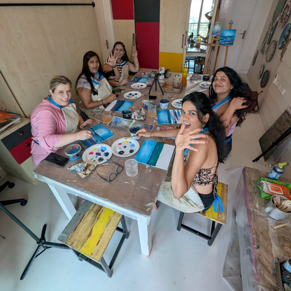 Sip N Paint For One: Monet’s Water Lilies Edition