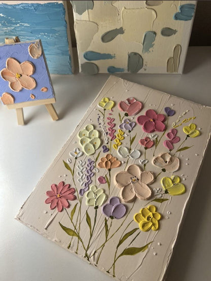 Textured Art Painting for Two