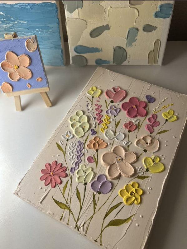 Textured Art Painting for Two